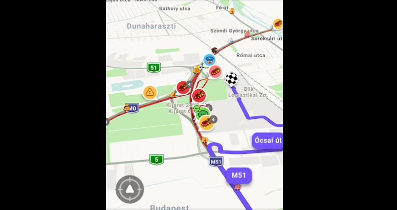 Baleset történt az M0-son