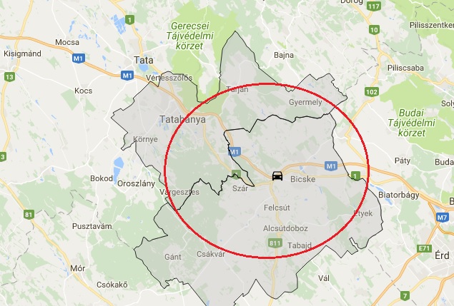 Szalagkorlátnak ütközött egy kisteherautó az M1-es autópálya Budapest felé vezető oldalán