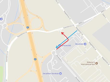 Megszűnhet a balesetveszélyes csomópont az Auchan mellett