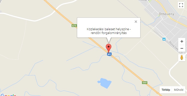 Személygépkocsik ütköztek az M1-es autópályán Börcs térségében
