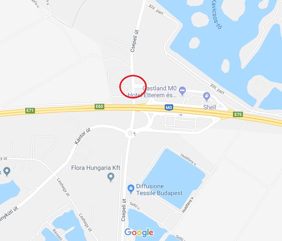 M0-ás Szigetszentmiklósi – Csepeli lehajtó LÁMPA HIÁNYA