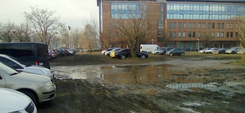 Sztálingrádi állapotok vannak az Infoparknál összevissza parkoló autók miatt