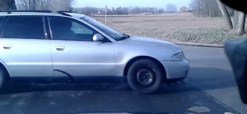 Életveszélyes, amit ez az audis művelt Bordánynál