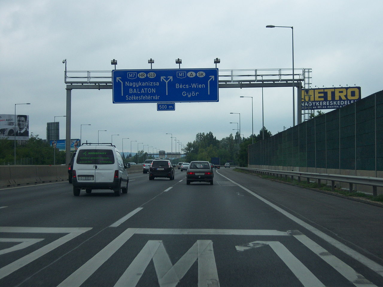 M1-es állapot: Információk a Magyar Közúttól