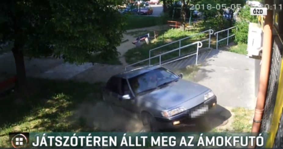 Játszótérbe hajtott a jogosítvány nélküli, drogos, részeg
