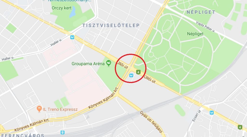 Mától forgalmi rend változás az Üllői út és a Könyves Kálmán körút kereszteződésében