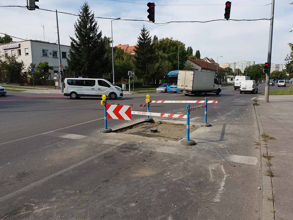 Bizonytalan ideig reggel kerüljétek a Pesti utat a városközpont és a Bakancsos u. között