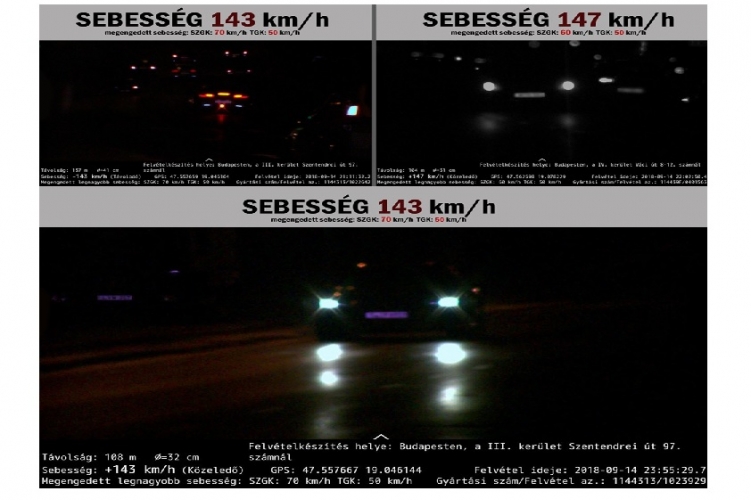 Fotó – 147 km/h-val száguldott a Váci úton az autós