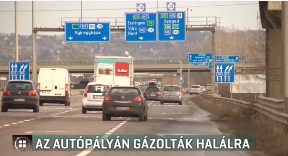Összeveszett a barátjával az M3-ason halálra gázolt nő