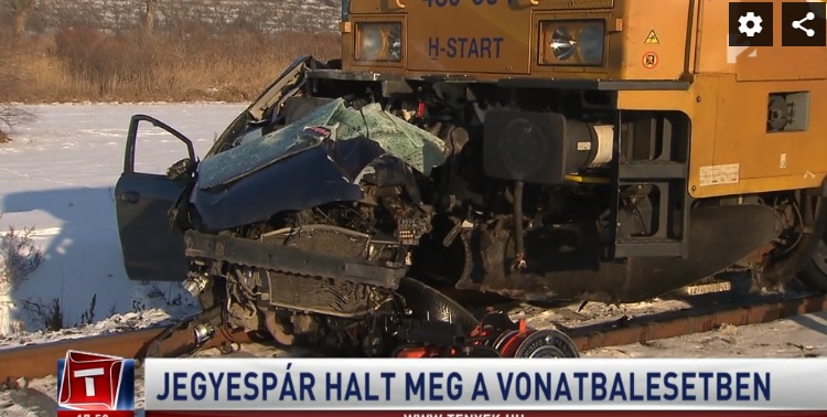 Videó – Jegyespár halt meg a tegnapi vonatbalesetben
