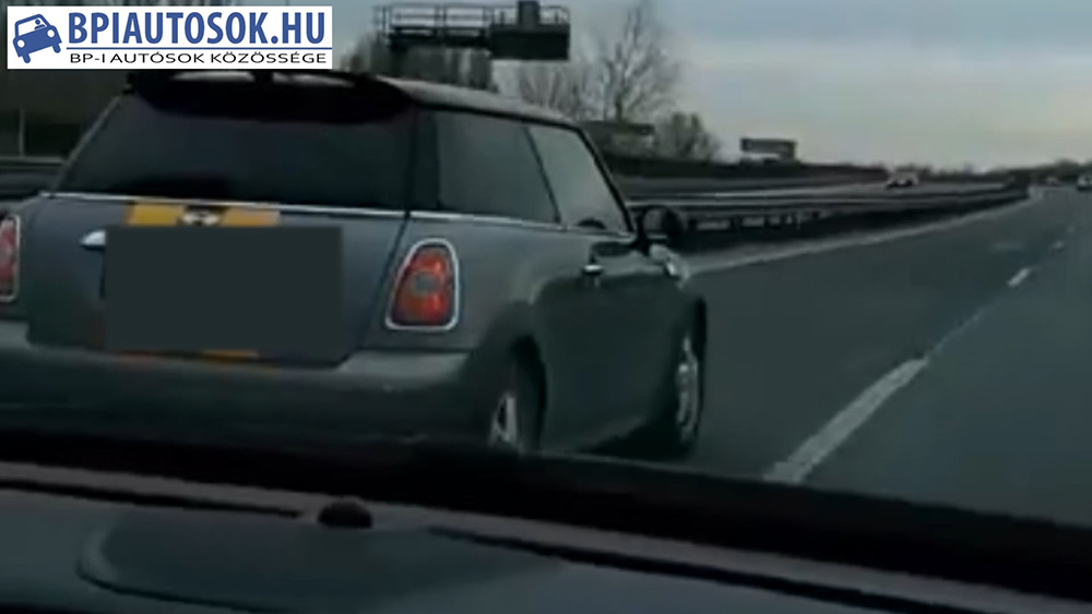 VIDEÓ: A „kedves” fiatalember úgy döntött, hogy megleckéztet minket az M0-ás gyorsforgalmi úton