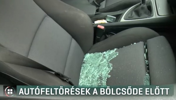 Videó – Egy bölcsőde előtt törtek fel autókat Budapesten