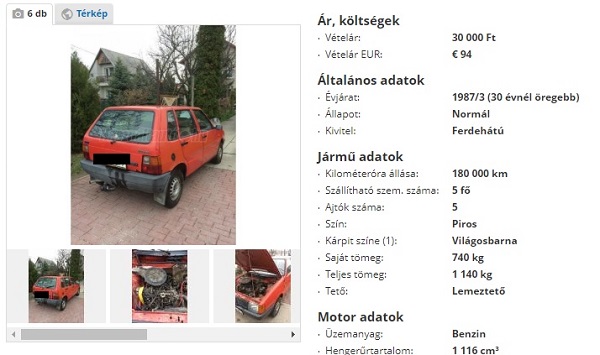 Kizsírozott szakadékban jól gyorsul – Ilyen egy igazán őszinte autóhírdetés