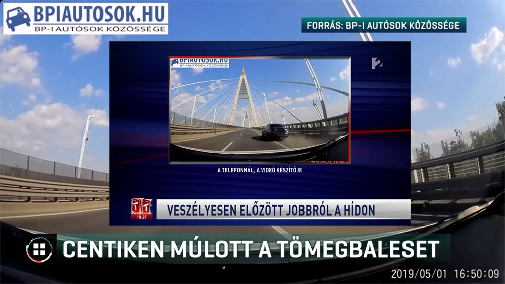 A tegnapi, Megyeri hídon történt eset elég nagy port kavart