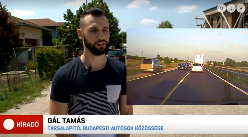 VIDEÓ: Tegnap közzétett felvételünk, az ATV Híradóban