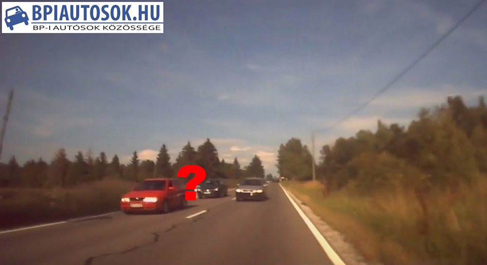 VIDEÓ: Újabb hajmeresztő előzést rögzített egy dashcam
