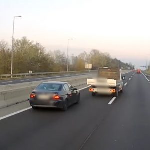 VIDEÓ: Gyorshajtás kontra jobbratartás az M3-ason. Megint!