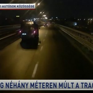 TV2: Forgalommal szemben egy budapesti felüljárón