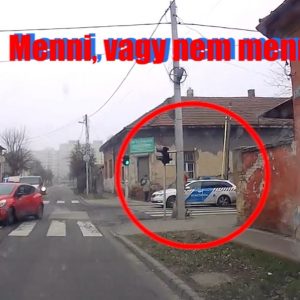 VIDEÓ: Ilyen esetben a gyalogátkelőn bentragadj, vagy átmenj a piroson? Lássuk!