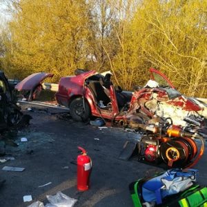 FOTÓK: Halálos kimenetelű baleset történt tegnap a 6-os számú főúton
