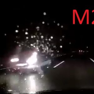 VIDEÓ: Az M2-esen, szombaton, hajnali 5-kor ez azért felráz a kávé helyett