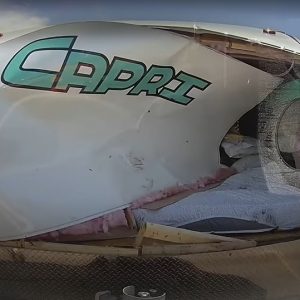 VIDEÓ: Drámai, amit rögzített fedélzeti kamera. Őz csapódott a lakókocsiba