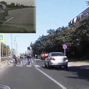 2 VIDEÓ: A szabályos(!) kerékpárosoktól megrémült Toyotás és a büntetőfékes acsarkodás mesterfoka az M3-ason
