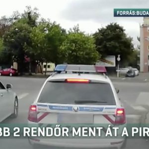 VIDEÓ – RTL Híradó: Újabb két rendőr ment át a piroson, fegyelmi indul ellenük