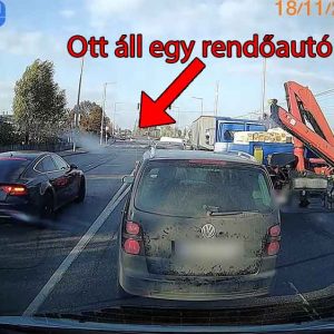 VIDEÓ: Rendőr volt, karma most nem. De a fedélzeti kamera fog segíteni