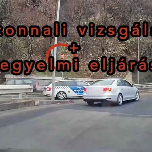 Fegyelmi eljárás indult a Hegyalja úton többszörösen szabálytalanul közlekedő rendőr ellen