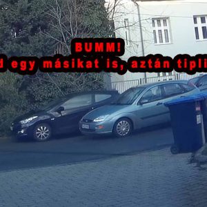 VIDEÓ: Két autót zúzott le, az egyiket a kamera előtt. Azt hittük megállt, de nem
