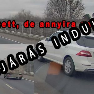VIDEÓ: Eljárás indult a kisteherautó előtt büntetőfékező autós ellen