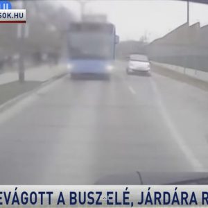 Riport: A sofőr elismerte a felelősségét. A rendőrség szabálysértési bírságot szabott ki