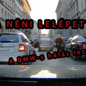 VIDEÓ: Meghúzta a BMW-t, összeszedte saját tükrének darabjait, majd lelépett. Felvette a kamera