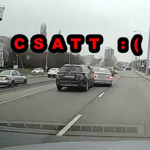 VIDEÓ: Dühből rántotta a BMW-s a Toyota elé a kormányt, el is kaszálta azt