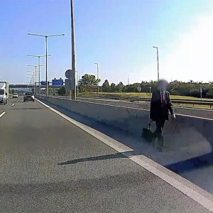 VIDEÓ: Elképesztő, amit az M3 bevezetőn rögzített egy kamera