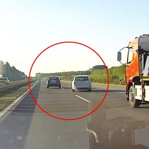 VIDEÓ: Hatalmas balhé volt az M5-ön a belső sáv miatt két gladiátor között