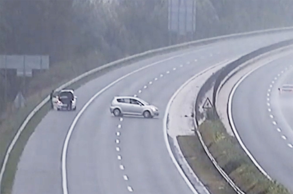 VIDEÓ: Ismét veszélyes volt a jó szándék, ezúttal az M7-esen
