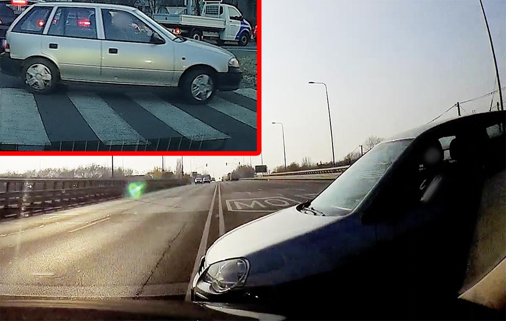 VIDEÓ: EZT TETTE, majd ELHAJTOTT a helyszínről / A suzukis pedig gyalogossá változott Miskolcon