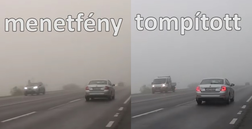 Már a rendőrség is felhívja a figyelmet – Ilyen időben már nappal sem elég a menetjelző világítás