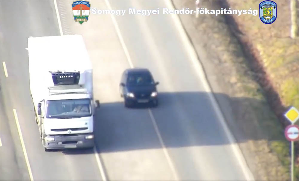 VIDEÓ: Drónnal és civil autókkal ismét akcióban a rendőrség
