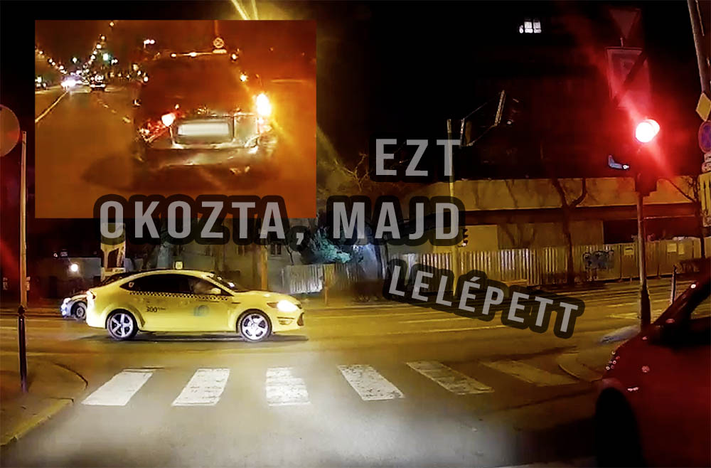 VIDEÓ: Átment a piroson, olvasónk telibe verte. Ezután komótosan lelépett