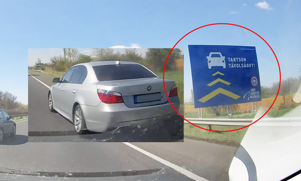Ő így viselkedik, ha baleset miatt torlódik a forgalom az M7-esen – VIDEÓ