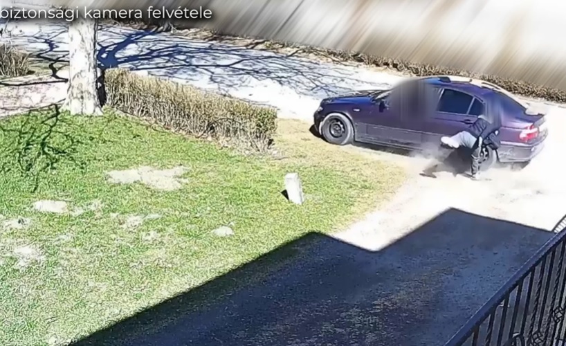 VIDEÓ: Kihívta „boxolni” haragosát, majd inkább nagy sebességgel elgázolta
