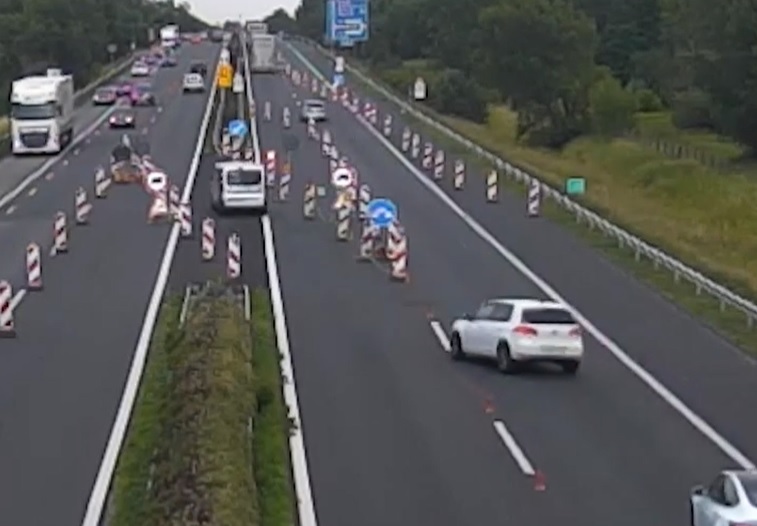 VIDEÓ: Őt sem érdekelte a Magyar Közút által kirakott táblák – Meg is lett az eredménye