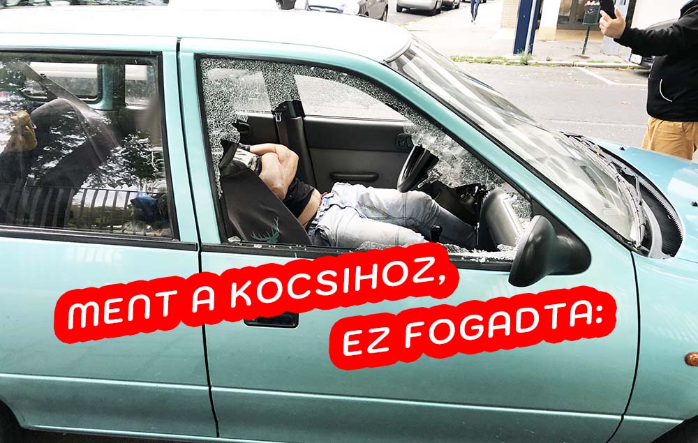 Kibelezte az autót, majd összehányta és elaludt benne – Így talált autójára olvasónk