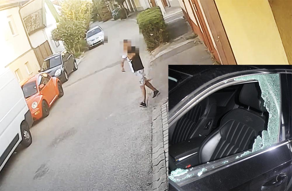 Videón az autófeltörés! Kattant a bilincs…