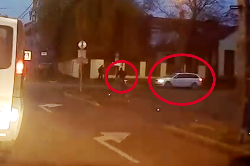 Elütötték, hiába volt elsőbbsége! Lehet, hogy a világítás megmentette volna