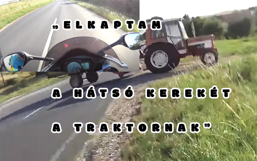„Nem is hittem el, hogy élek” – Motorral hajtott az elé kijövő traktornak