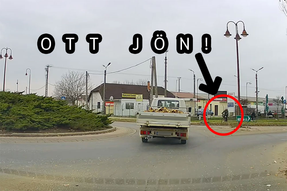Mutatjuk a legkeményebb kamikaze kerékpárost
